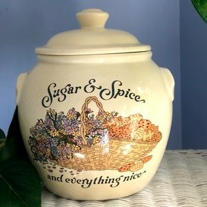 Vintage Cookie Jar - Sugar & Spice